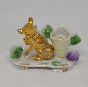 Vintage Porcelain Whimsical Figurines marked Germany #2734 2 1/2"l x 1 3/4"h